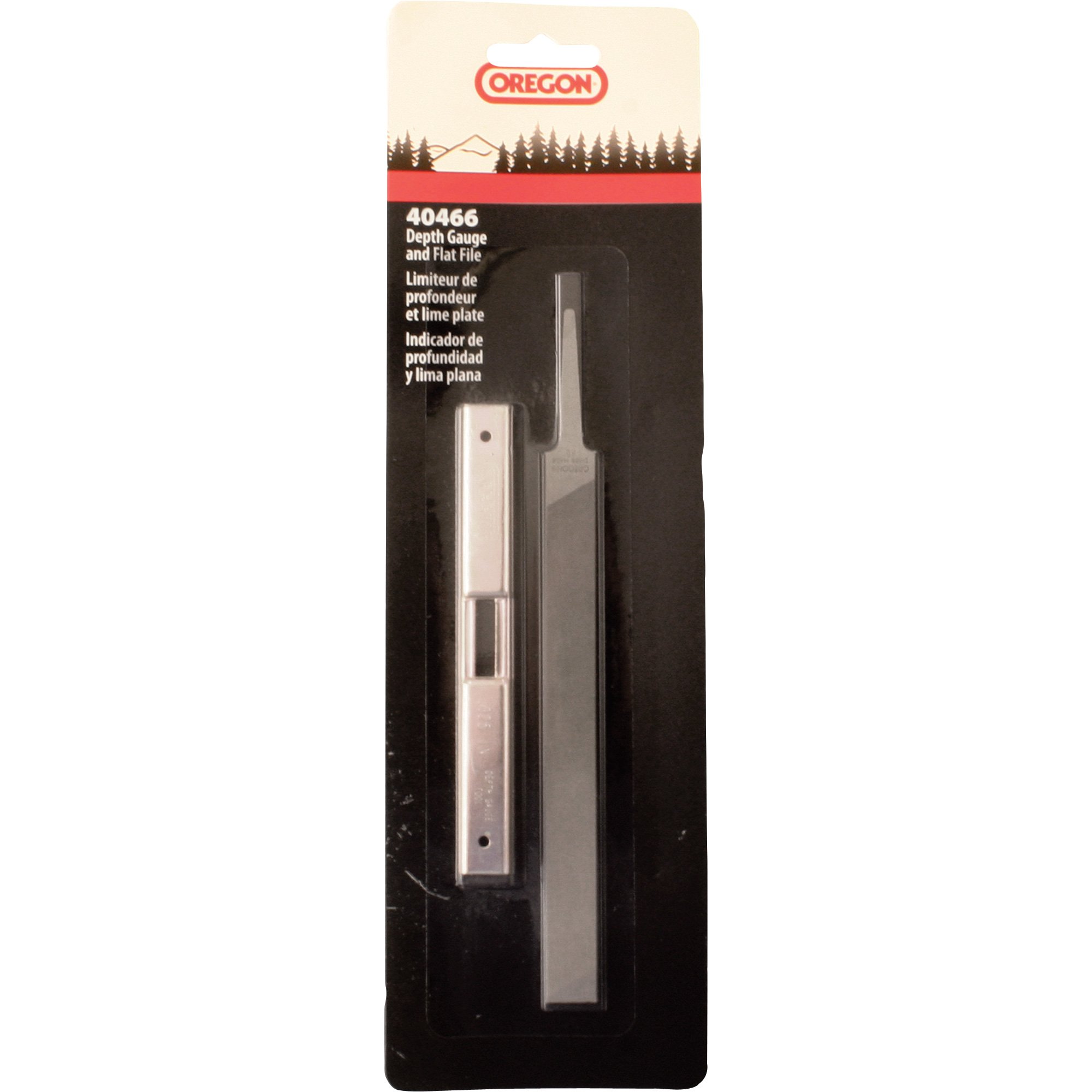 Oregon Flat File with Gauge Tool — 6in. Northern Tool